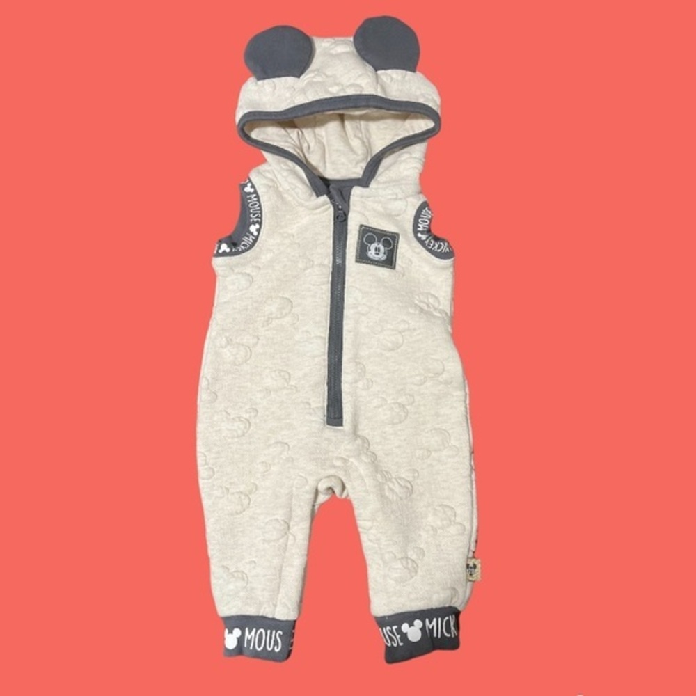 Disney Baby Mickey Mouse Sleeveless Romper - Picture 1 of 8